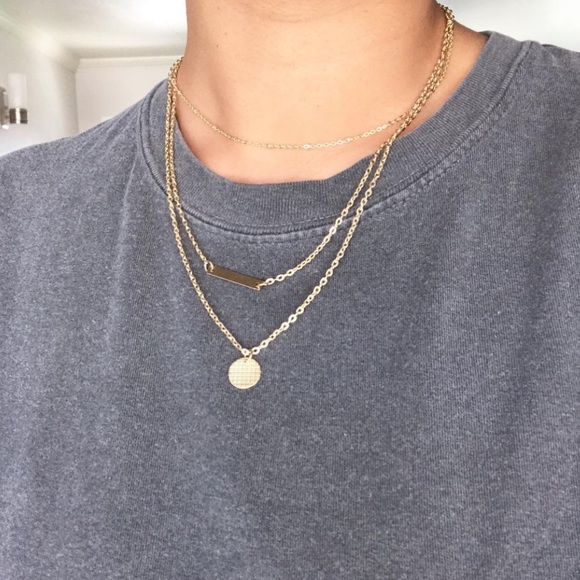 Accessories - Gold Layered Chain Necklace minimalist